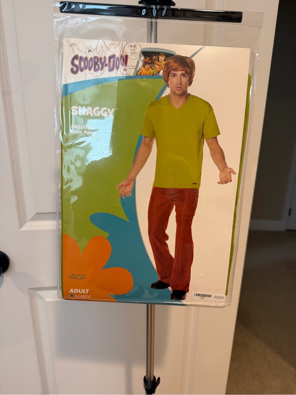 Shaggy Corduroy Halloween Costume for Men - Brown and Wig. Brand New!